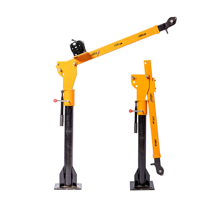 Мини-кран, установленный на автомобиле